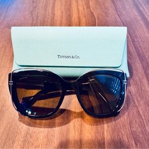 Tiffany & Co. Black Sunglasses with Mint Case TF4148